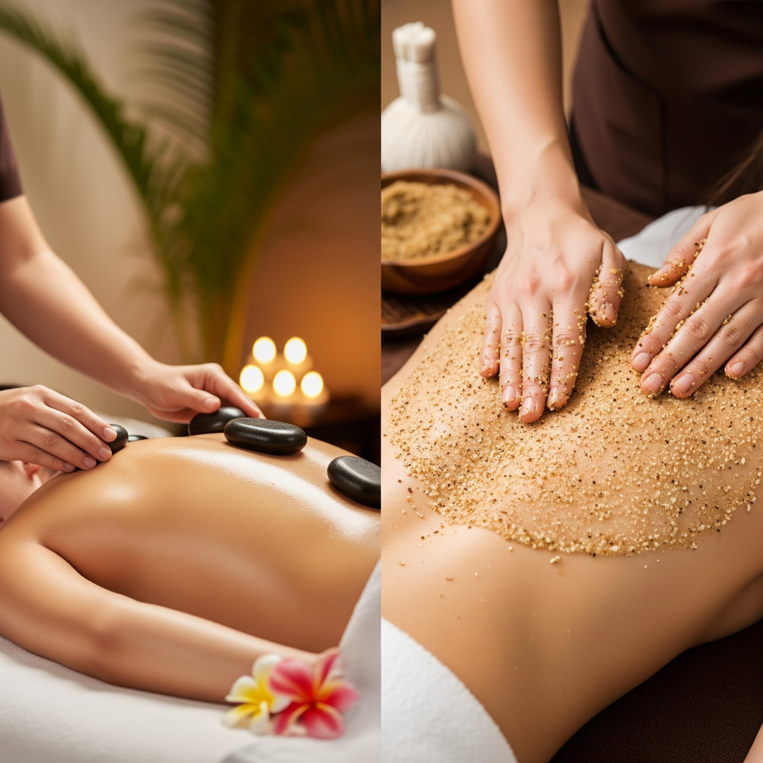 Hot Stone and Scrub
